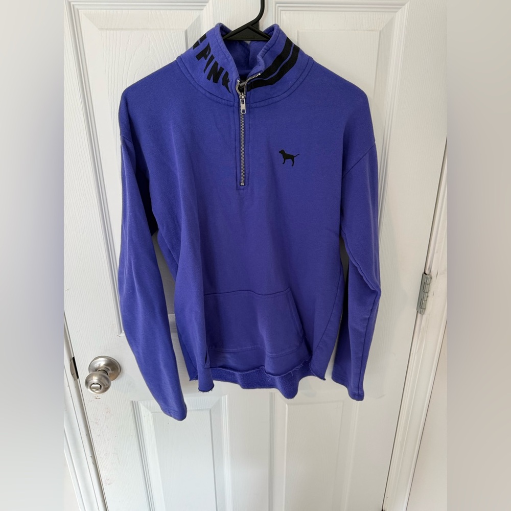 Victoria's Secret Purple Quarter-Zip Sweatshirt